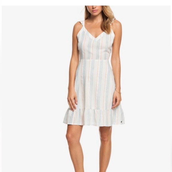Dresses & Skirts - Roxy Linen Apron Dress